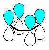 1,4-cyclohexadiene pi system