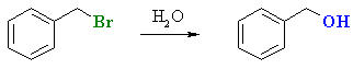 nucleophilic substitution of benzyl bromide