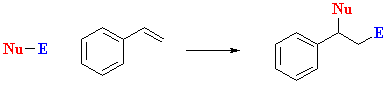 addition to alkenylbenzenes (styrenes)