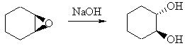 hydrolysis of an epoxide to give a diol