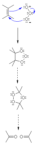 ozonolysis of C=C to C=O