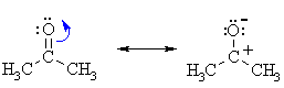 resoance in a ketone