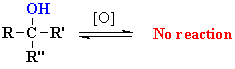 oxidation of R3COH