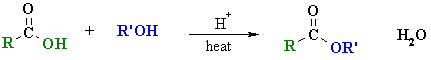 esterification of carboxylic acids