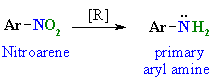 reduction of aromatic nitro groups to aryl amines