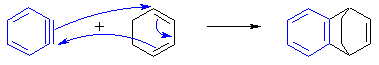 Diels-Alder reaction of benzyne