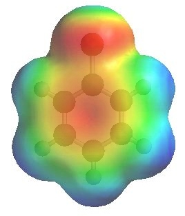 electrostatic potential of chlorobenzene