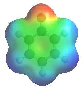 electrostatic potential of phenolate