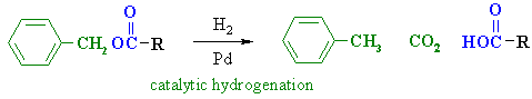 removing benzyl ester protecting groups