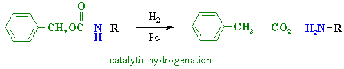 removing benzoyloxycarbonyl protecting groups