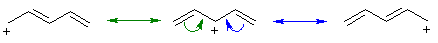 resonance of pentadienyl cation