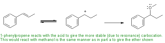1-phenylpropene reaction