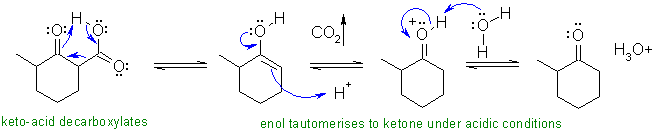 decarboxylation (acidic)