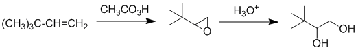 epoxidation and ring opening