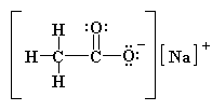 Lewis structure of sodium acetate