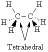 3D drawing of ethane