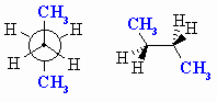 anti conformation of butane