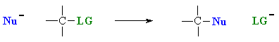 Nucleophilic substitution at sp3 C