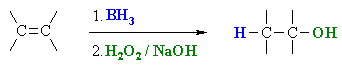 hydroboration of C=C