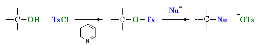reactions of alcohols using tosylates