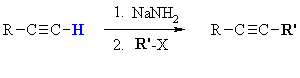 Alkylation of terminal alkynes