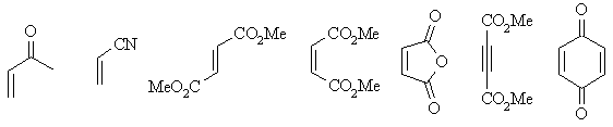 common dienophiles