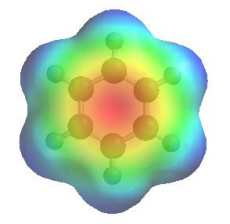 electrostatic potential for benzene