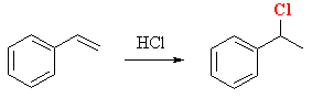 hydrobromination of styrene