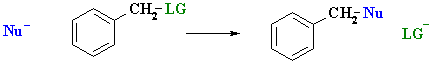 nucleophilic substitution of benzylic systems