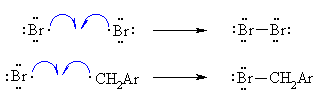 termination steps : radicals combine