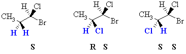 diastereotopic H in 1-bromo-1-chloropropane