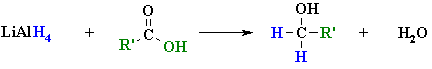 reduction of carboxylic acids using LiAlH4