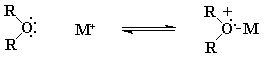 Lewis acid / base complex of an ether and a metal ion