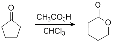 Baeyer-Villager reaction of a cyclic ketone