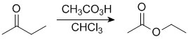 the O atom inserts on the more substituted side of the carbonyl