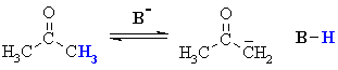 preparation of an enolate