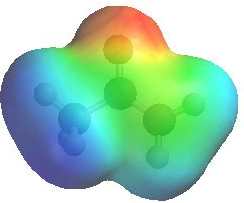 electrostatic potential for the enolate of acetone