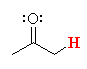 an example of an alpha hydrogen