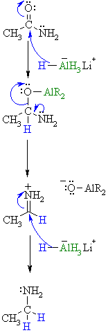 reduction of an amide using hydride