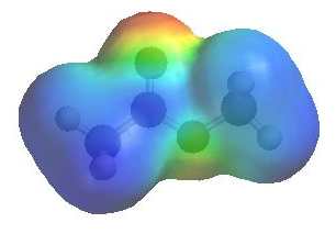 electrostatic potential of methyl acetate