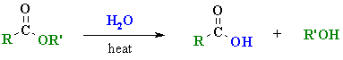 hydrolysis of esters