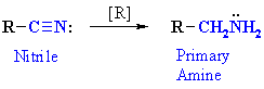 reduction of nitrile to primary amine