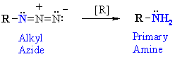 reduction of azides gives primary amines