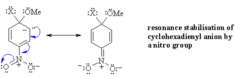resonance stabilisation of cyclohexadienyl anion