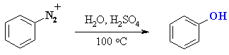 conversion of aryl diazonium salts to phenols