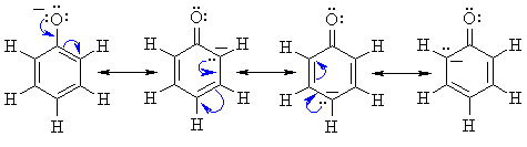 phenolate resonance