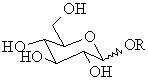 the wavy bond to the -OR group indicates a mixture of the forms