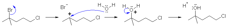 SN1 with aq. AgNO3