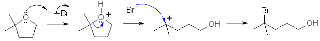 HBr ether cleavage