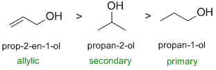 HBr + alcohol reactivity